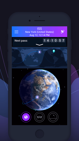 Satellite Tracker by Star Walk Screenshot 2 - AppWisp.com Satellite Tracker by Star Walk Screenshot 2 - AppWisp.com