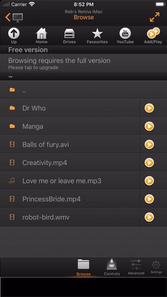 VLC Remote Screenshot 3 - AppWisp.com VLC Remote Screenshot 3 - AppWisp.com
