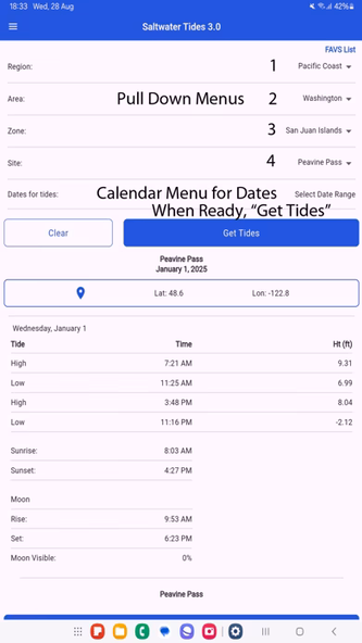 Saltwater Tides Screenshot 1 - AppWisp.com Saltwater Tides Screenshot 1 - AppWisp.com