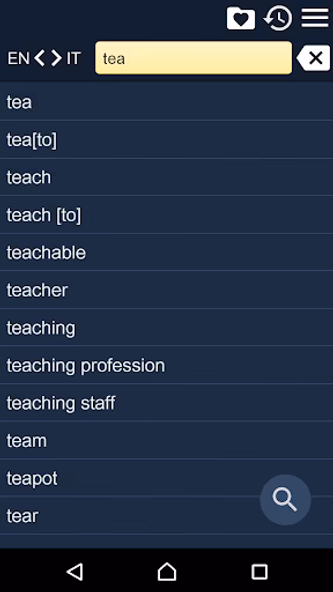 Italian English Dictionary Screenshot 1 - AppWisp.com Italian English Dictionary Screenshot 1 - AppWisp.com