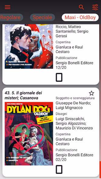 Collezione Dylan Dog Screenshot 1 - AppWisp.com Collezione Dylan Dog Screenshot 1 - AppWisp.com