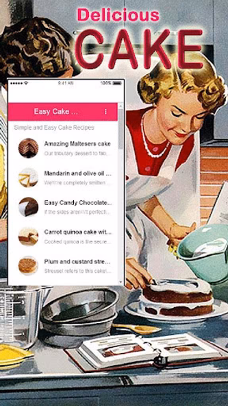 Easy Cake Recipes Screenshot 1 - AppWisp.com Easy Cake Recipes Screenshot 1 - AppWisp.com