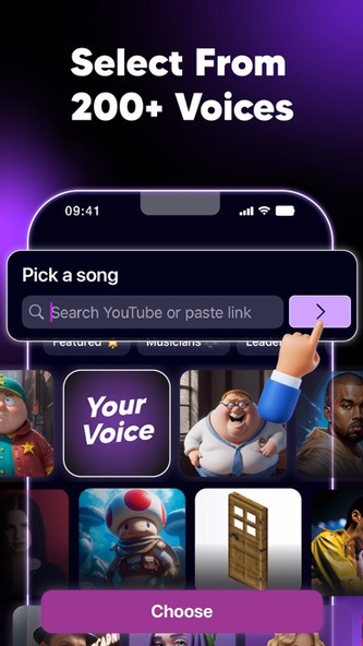 Banger: AI Cover Songs & Music Screenshot 4 - AppWisp.com Banger: AI Cover Songs & Music Screenshot 4 - AppWisp.com