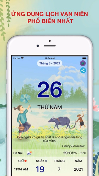 Lịch Vạn Niên 2025 & Lịch Việt Screenshot 1 - AppWisp.com Lịch Vạn Niên 2025 & Lịch Việt Screenshot 1 - AppWisp.com