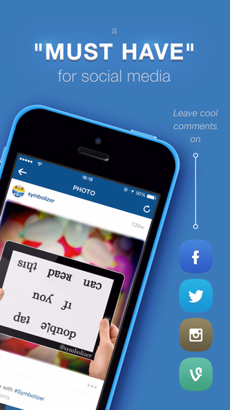 Symbolizer Fonts Keyboard with Fancy Emoji Symbols for Facebook and Instagram Screenshot 4 - AppWisp.com Symbolizer Fonts Keyboard with Fancy Emoji Symbols for Facebook and Instagram Screenshot 4 - AppWisp.com