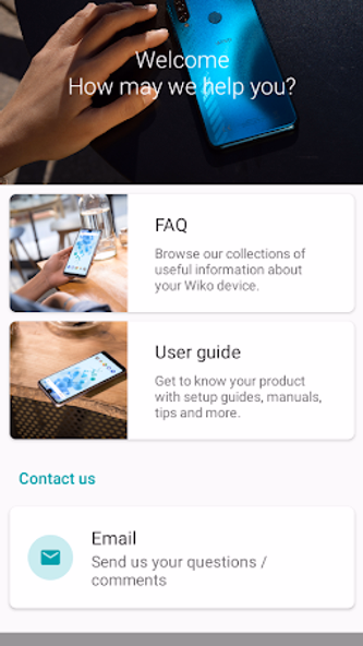 Wiko Support - Customer Care Screenshot 1 - AppWisp.com Wiko Support - Customer Care Screenshot 1 - AppWisp.com