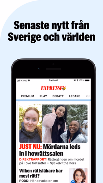 Expressen Nyheter Screenshot 1 - AppWisp.com Expressen Nyheter Screenshot 1 - AppWisp.com