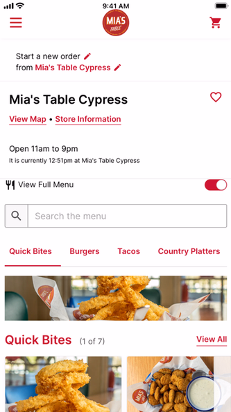 Mia's Table Ordering Screenshot 4 - AppWisp.com Mia's Table Ordering Screenshot 4 - AppWisp.com