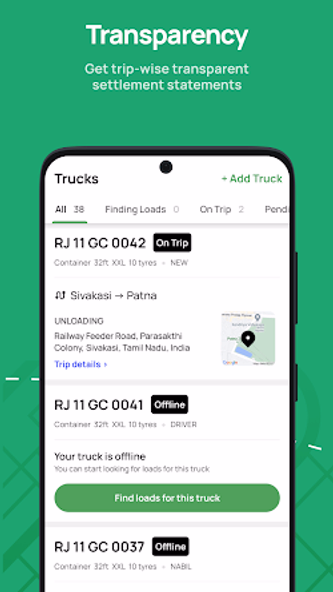 Raaho Trucker:Full truck loads Screenshot 4 - AppWisp.com Raaho Trucker:Full truck loads Screenshot 4 - AppWisp.com