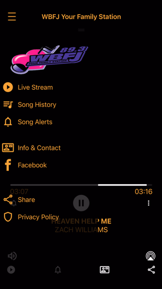 WBFJ FM Screenshot 2 - AppWisp.com WBFJ FM Screenshot 2 - AppWisp.com
