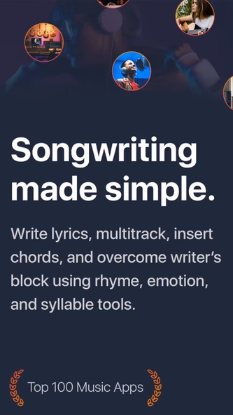 Songwriter Pro: Lyric Studio Screenshot 1 - AppWisp.com Songwriter Pro: Lyric Studio Screenshot 1 - AppWisp.com