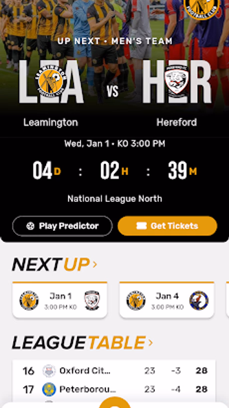 Leamington FC Screenshot 1 - AppWisp.com