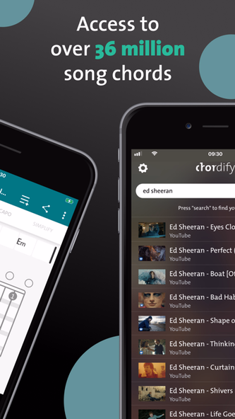 Chordify: Songs, Chords, Tuner Screenshot 2 - AppWisp.com Chordify: Songs, Chords, Tuner Screenshot 2 - AppWisp.com