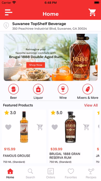 Suwanee Topshelf Beverage Screenshot 1 - AppWisp.com Suwanee Topshelf Beverage Screenshot 1 - AppWisp.com