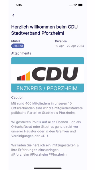 CDU Enzkreis / Pforzheim Screenshot 3 - AppWisp.com CDU Enzkreis / Pforzheim Screenshot 3 - AppWisp.com