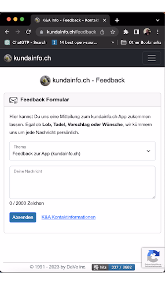 kundainfo.ch Screenshot 4 - AppWisp.com kundainfo.ch Screenshot 4 - AppWisp.com
