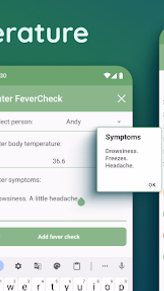 Body Temperature・Fever Tracker Screenshot 1 - AppWisp.com Body Temperature・Fever Tracker Screenshot 1 - AppWisp.com