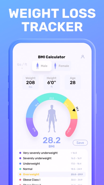 BMI Calculator ~ Screenshot 2 - AppWisp.com BMI Calculator ~ Screenshot 2 - AppWisp.com