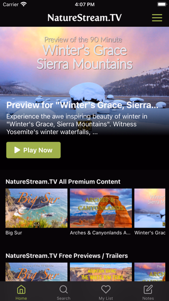 NatureStream.TV Screenshot 1 - AppWisp.com NatureStream.TV Screenshot 1 - AppWisp.com