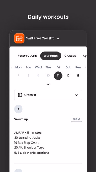 Swift River CrossFit Screenshot 4 - AppWisp.com Swift River CrossFit Screenshot 4 - AppWisp.com