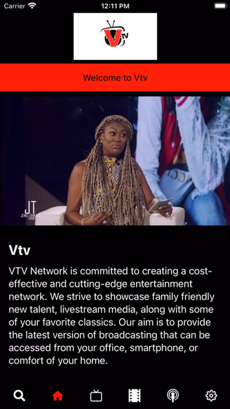 VTV Television Network Screenshot 1 - AppWisp.com VTV Television Network Screenshot 1 - AppWisp.com