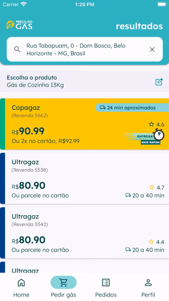 Preço do Gás Screenshot 4 - AppWisp.com Preço do Gás Screenshot 4 - AppWisp.com