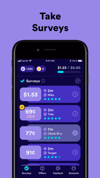 Survey Spin: Get paid cash! Screenshot 4 - AppWisp.com Survey Spin: Get paid cash! Screenshot 4 - AppWisp.com