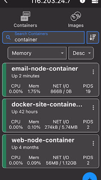 Docker Management Lite Screenshot 4 - AppWisp.com Docker Management Lite Screenshot 4 - AppWisp.com