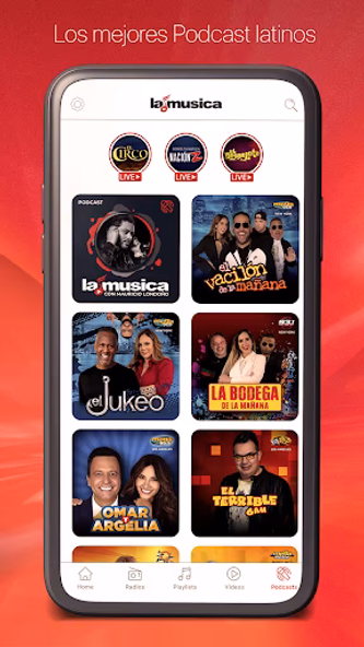 La Musica: Radio & Podcasts Screenshot 4 - AppWisp.com La Musica: Radio & Podcasts Screenshot 4 - AppWisp.com