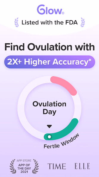 Ovulation Tracker App | Glow Screenshot 1 - AppWisp.com Ovulation Tracker App | Glow Screenshot 1 - AppWisp.com