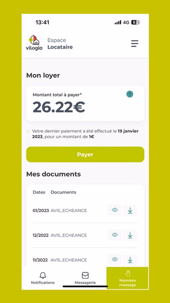 Espace Locataire Vilogia Screenshot 1 - AppWisp.com Espace Locataire Vilogia Screenshot 1 - AppWisp.com