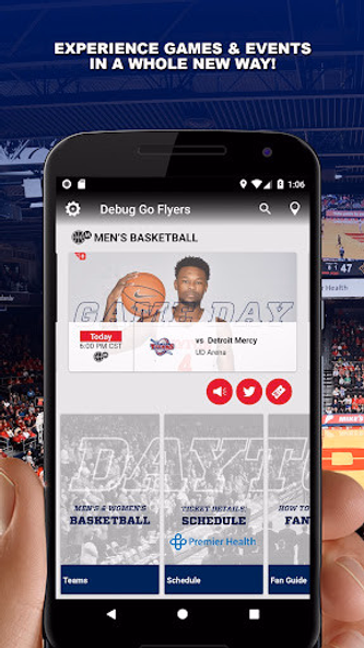 Dayton Flyers Gameday Screenshot 1 - AppWisp.com Dayton Flyers Gameday Screenshot 1 - AppWisp.com