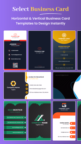 Business Card & Poster Maker Screenshot 2 - AppWisp.com Business Card & Poster Maker Screenshot 2 - AppWisp.com