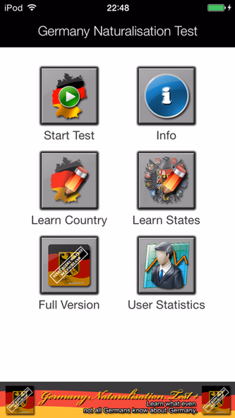 Einbürgerungstest 100 Screenshot 1 - AppWisp.com Einbürgerungstest 100 Screenshot 1 - AppWisp.com