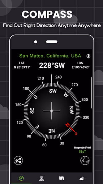 Digital Compass for Android Screenshot 1 - AppWisp.com Digital Compass for Android Screenshot 1 - AppWisp.com