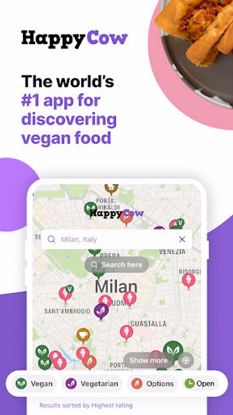 HappyCow - Vegan Food Near You Screenshot 1 - AppWisp.com HappyCow - Vegan Food Near You Screenshot 1 - AppWisp.com
