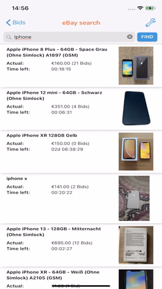 Sniper for ebay bid auctions Screenshot 2 - AppWisp.com Sniper for ebay bid auctions Screenshot 2 - AppWisp.com