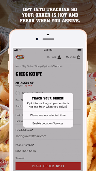 Raising Cane's Chicken Fingers Screenshot 4 - AppWisp.com Raising Cane's Chicken Fingers Screenshot 4 - AppWisp.com