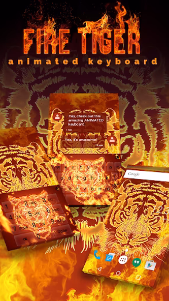 Fire Tiger Keyboard Wallpaper Screenshot 1 - AppWisp.com Fire Tiger Keyboard Wallpaper Screenshot 1 - AppWisp.com