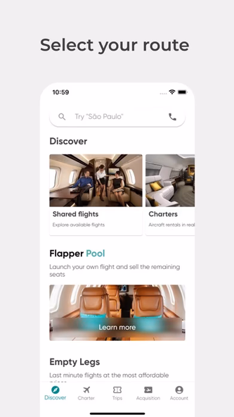 Flapper: Private Jet On-Demand Screenshot 2 - AppWisp.com Flapper: Private Jet On-Demand Screenshot 2 - AppWisp.com