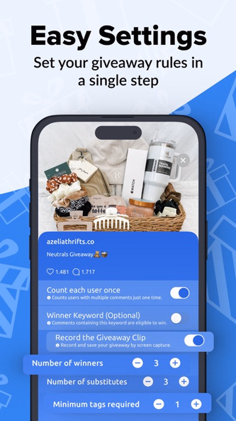 Easy Giveaway Comment Picker Screenshot 2 - AppWisp.com Easy Giveaway Comment Picker Screenshot 2 - AppWisp.com