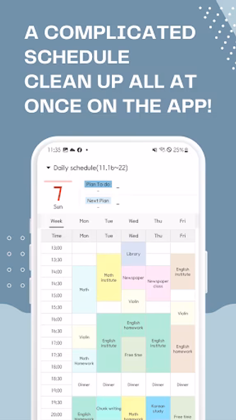 Daily Schedule - Timetable Screenshot 2 - AppWisp.com Daily Schedule - Timetable Screenshot 2 - AppWisp.com