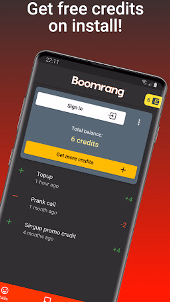 Boomrang - Prank Calls Screenshot 3 - AppWisp.com Boomrang - Prank Calls Screenshot 3 - AppWisp.com