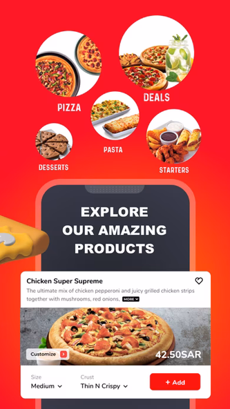 Pizza Hut KSA - Order Food Now Screenshot 3 - AppWisp.com Pizza Hut KSA - Order Food Now Screenshot 3 - AppWisp.com