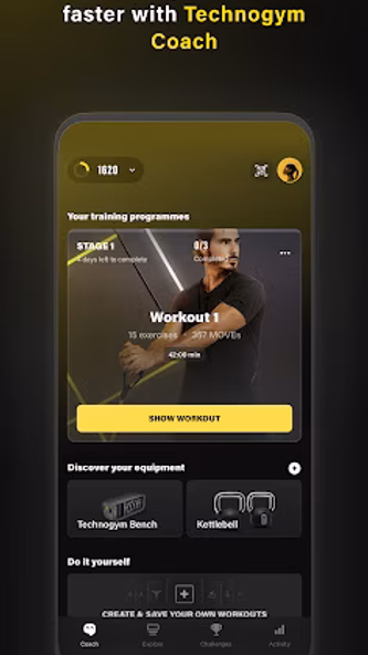 Technogym - Training Coach Screenshot 1 - AppWisp.com Technogym - Training Coach Screenshot 1 - AppWisp.com