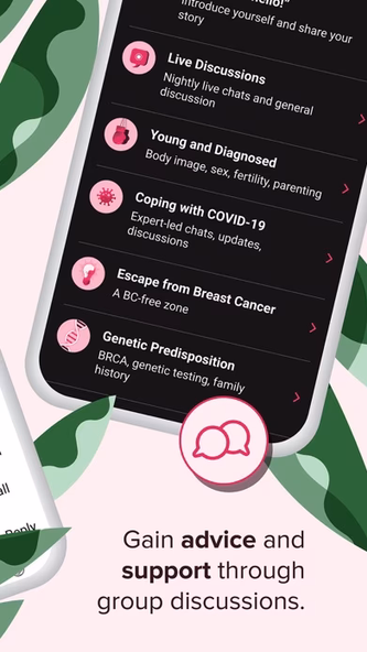Bezzy Breast Cancer Screenshot 1 - AppWisp.com Bezzy Breast Cancer Screenshot 1 - AppWisp.com