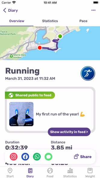 Running Tracker App – FITAPP Screenshot 2 - AppWisp.com Running Tracker App – FITAPP Screenshot 2 - AppWisp.com