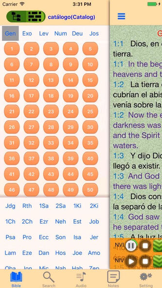 Spanish-English Bilingual Holy Bible Screenshot 3 - AppWisp.com Spanish-English Bilingual Holy Bible Screenshot 3 - AppWisp.com