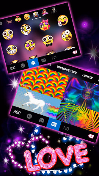 Neon Love Hearts Theme Screenshot 4 - AppWisp.com Neon Love Hearts Theme Screenshot 4 - AppWisp.com