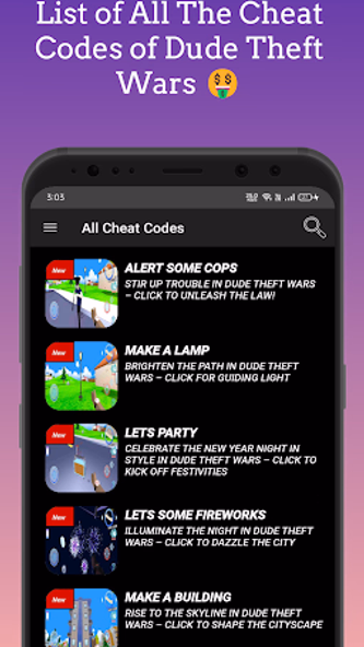Dude Theft Wars, Cheat Codes Screenshot 1 - AppWisp.com Dude Theft Wars, Cheat Codes Screenshot 1 - AppWisp.com